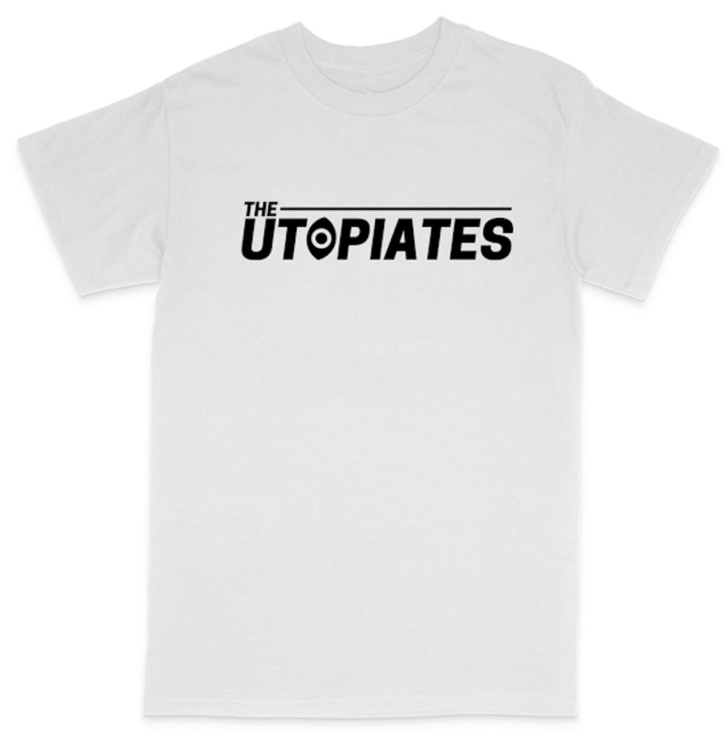 Utopiates Logo T White - XL